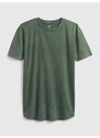 Zelené klučičí dětské tričko teen curved hem t-shirt GAP