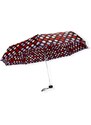 Real Star Umbrella Mini skládací deštník s puntíky červená 92101