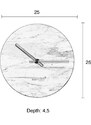 Zelené nástěnné mramorové hodiny ZUIVER MARBLE TIME O 25 cm