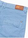 Ombre Clothing Pánské šortky CHINO - světle modré V15 OM-SRDS-0103