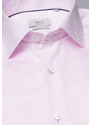 1863 BY ETERNA luxusní keprová košile růžová Modern Fit super soft Non Iron