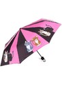 Deštník s kreslenými kočkami - skládací