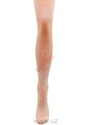 116-140-Dívčí punčochové kalhoty vzorované s kytičkami EVONA
