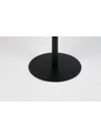 Černý kovový odkládací stolek ZUIVER SNOW OVAL 42x31 cm
