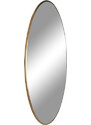Nordic Living Zlaté kulaté závěsné zrcadlo Vincent 100 cm