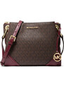 Michael Kors Kabelka Nicole Large Logo Crossbody Bag Merlot