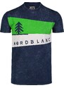 Nordblanc Modré pánské bavlněné tričko GRAPHIC