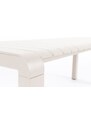 Bílá kovová zahradní lavice ZUIVER VONDEL 129,5 x 45 cm