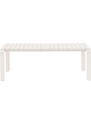 Bílá kovová zahradní lavice ZUIVER VONDEL 129,5 x 45 cm