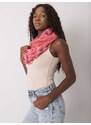 Fashionhunters Zaprášený růžový šátek s barevnými puntíky