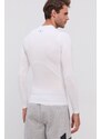 Tréninkové tričko s dlouhým rukávem Under Armour bílá barva, 1361524