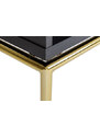 Ořechový konferenční stolek Woodman Pimlico se zlatou podnoží 100 x 44 cm