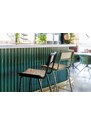 Zelená ratanová barová židle ZUIVER JORT 66,5 cm