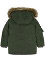 MAYORAL chlapecká zimní bunda s kožíškem zelená
