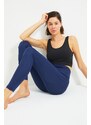 Trendyol Navy Blue Push-Up Full Length Knitted Sports Leggings