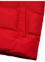 Ombre Clothing Pánská prošívaná vesta - červená V36