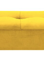Scandi Žlutá sametová lavice Cherry 95 cm