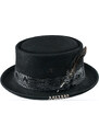 Černý klobouk - Laris - vintage - limitovaná kolekce