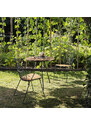 Přírodní bambusový zahradní bistro stůl HOUE Circum 74 cm