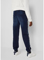 bonprix Teplákové džíny se sportovním proužkem, pro chlapce Modrá