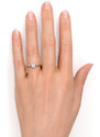 Royal Exklusive Emporial prsten 14k zlato Vermeil GU-DR14629R-MOONSTONE-ZIRCON