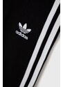 Dětské legíny adidas Originals H25256 černá barva, s aplikací