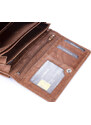 Money Maker Kvalitní dámská kožená peněženka 12137B světle hnědá