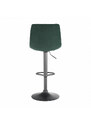 Tempo Kondela Barová židle LAHELA - zelená / černá