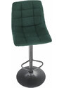 Tempo Kondela Barová židle LAHELA - zelená / černá