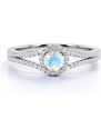 Royal Exklusive Emporial stříbrný prsten GU-DR14761R-SILVER-MOONSTONE-ZIRCON