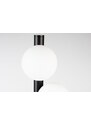 White Label Opálově bílá skleněná stolní lampa WLL MONICA 61 cm