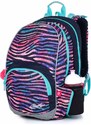 SET Školní batoh s penálem a pláštěnkou TOPGAL KIMI 21010 zebra