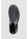 Kožené kotníkové boty Dr. Martens 2976 dámské, černá barva, na plochém podpatku, 27100001