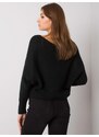 Fashionhunters OCH BELLA Černý pletený svetr