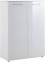 Bílý dřevěný botník GEMA Compo 120 x 88 cm