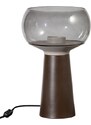 Hoorns Kávově hnědá kovová stolní lampa Boletus ø 24 cm