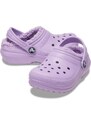 Dětské boty Crocs CLASSIC LINED fialová