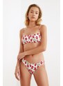 Trendyol Crispy Floral Patterned Gype Low Waist Bikini Bottom