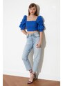 Dámský crop top Trendyol Ruffle detailed