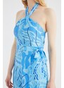 Trendyol Vícebarevný límec Detailní šaty