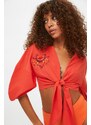 Trendyol Blouse - Orange - Regular fit