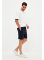 Trendyol Navy Blue-Stone Basic Regular/Normal Cut 2-Pack Shorts