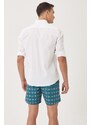 AC&Co / Altınyıldız Classics Men's Green Standard Fit Casual Patterned Swimwear Marine Shorts