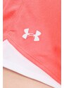 Tréninkové šortky Under Armour Play Up 3.0 růžová barva, s potiskem, medium waist, 1344552