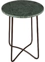 Zelený mramorový odkládací stolek DUTCHBONE Emerald 41 cm