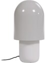 Bílo šedá kovová stolní lampa Kave Home Brittany