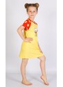 Vienetta Secret Dětská noční košile s krátkým rukávem Kuře - žlutá