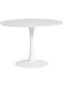 Bílý kulatý jídelní stůl Marckeric Oda 110 cm