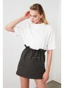 Trendyol Anthracite Waist Slur skirt