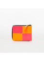 Comme des Garçons Wallets Pánská peněženka Comme des Garçons Fluo Squares Wallet Light Orange/ Pink